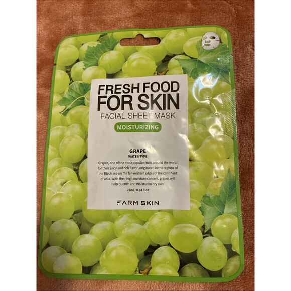 Farm Skin Other - FARM SKIN  FRESH FOOD FOR SKIN FACIAL SHEET MASK GRAPE 25ML
